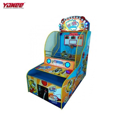 Yonee Coin operated amusement kids basketball game machine