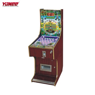 Yonee Wooden 5 balls india coin operated game pinball machine factory Chinese pinball game machine