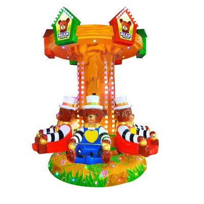 Yonee 6 Seats  coin-operated games indoor carousel for kids --  Bear Tree Carousel