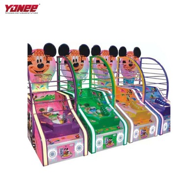 Yonee Game Center Kids Arcade luxury shooting indoor coin operated basketball machine