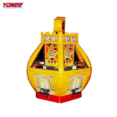 Yonee Factory Price Gold Fort Arcade Coin Pusher Simulator Game Machine